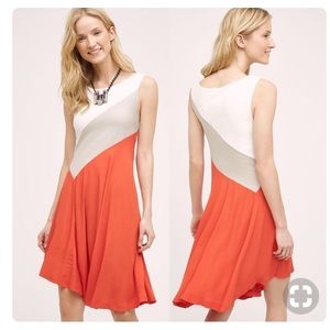 Anthropologie Maeve Color Block Cameron Dress